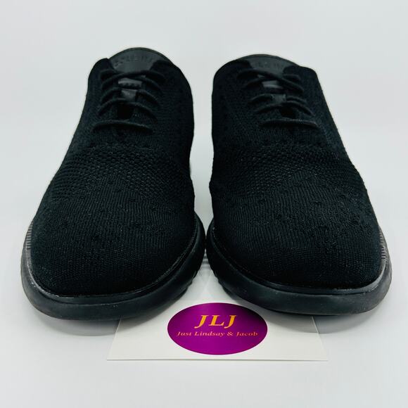 Cole Haan Men's 2.Zerogrand Stitchlite Black Wingtip Oxfords C28527 Size 9 M - Picture 2 of 11